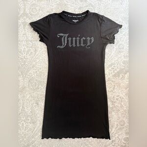 Juicy Couture Black Sleepwear with Rhinestone Detail
